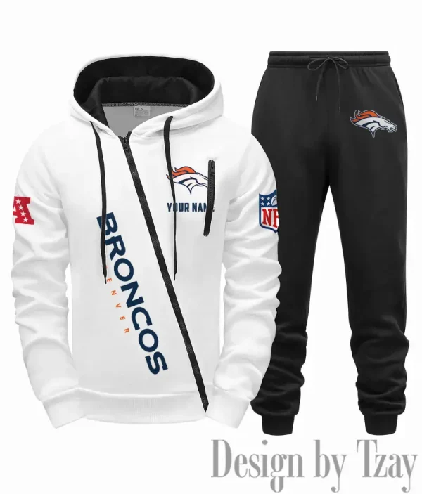 Denver Broncos Men Fall&winter Daily Casual Sporty Jogging Suit Urban Fashion SPTMDCSJS010 - Image 7