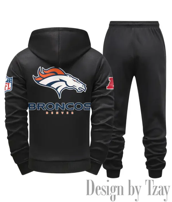 Denver Broncos Men Fall&winter Daily Casual Sporty Jogging Suit Urban Fashion SPTMDCSJS010 - Image 2