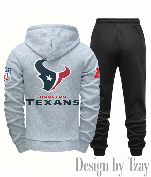Houston Texans Men Fall&winter Daily Casual Sporty Jogging Suit Urban Fashion SPTMDCSJS013 - Image 2