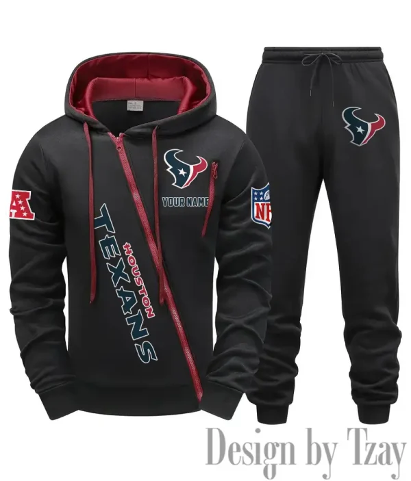 Houston Texans Men Fall&winter Daily Casual Sporty Jogging Suit Urban Fashion SPTMDCSJS013 - Image 7