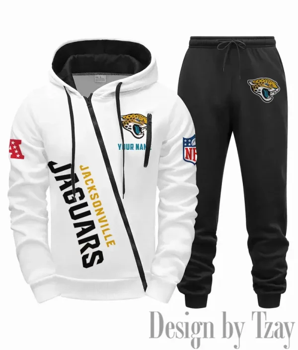 Jacksonville Jaguars Men Fall&winter Daily Casual Sporty Jogging Suit Urban Fashion SPTMDCSJS015 - Image 5