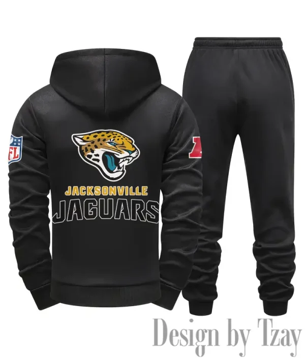 Jacksonville Jaguars Men Fall&winter Daily Casual Sporty Jogging Suit Urban Fashion SPTMDCSJS015 - Image 4