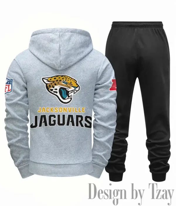 Jacksonville Jaguars Men Fall&winter Daily Casual Sporty Jogging Suit Urban Fashion SPTMDCSJS015 - Image 8