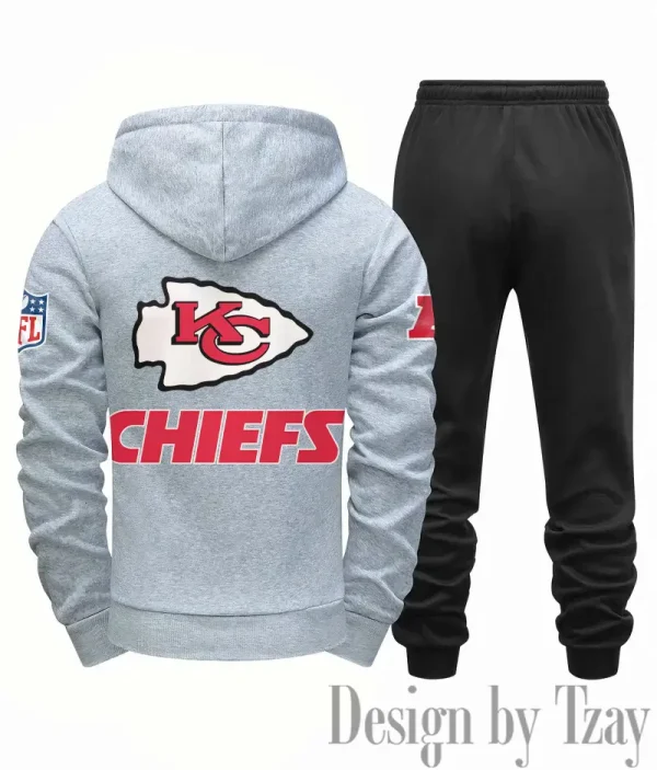Kansas City Chiefs Men Fall&winter Daily Casual Sporty Jogging Suit Urban Fashion SPTMDCSJS016 - Image 8