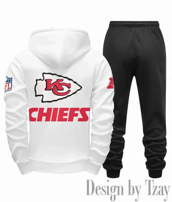 Kansas City Chiefs Men Fall&winter Daily Casual Sporty Jogging Suit Urban Fashion SPTMDCSJS016 - Image 6