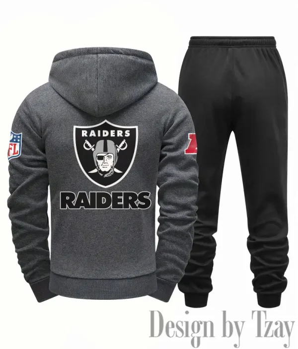 Las Vegas Raiders Men Fall&winter Daily Casual Sporty Jogging Suit Urban Fashion SPTMDCSJS017 - Image 4
