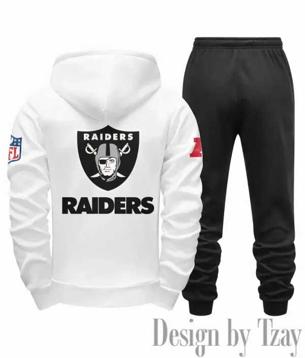 Las Vegas Raiders Men Fall&winter Daily Casual Sporty Jogging Suit Urban Fashion SPTMDCSJS017 - Image 8