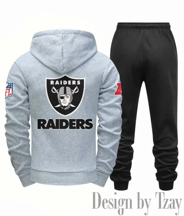 Las Vegas Raiders Men Fall&winter Daily Casual Sporty Jogging Suit Urban Fashion SPTMDCSJS017 - Image 6