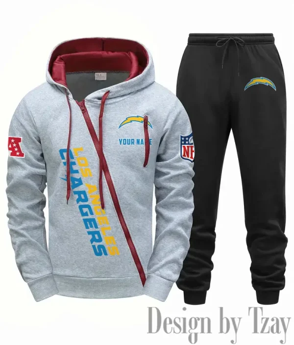 Los Angeles Chargers Men Fall&winter Daily Casual Sporty Jogging Suit Urban Fashion SPTMDCSJS018