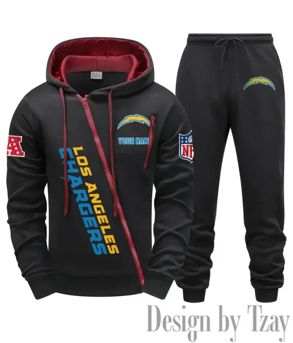 Los Angeles Chargers Men Fall&winter Daily Casual Sporty Jogging Suit Urban Fashion SPTMDCSJS018 - Image 3