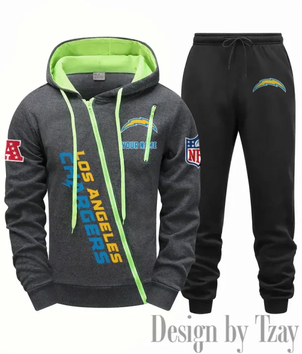Los Angeles Chargers Men Fall&winter Daily Casual Sporty Jogging Suit Urban Fashion SPTMDCSJS018 - Image 7