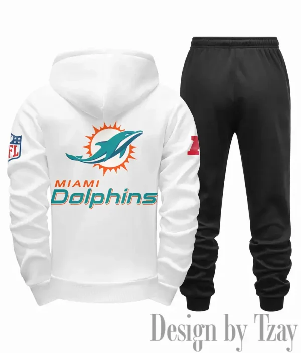 Miami Dolphins Men Fall&winter Daily Casual Sporty Jogging Suit Urban Fashion SPTMDCSJS020 - Image 6