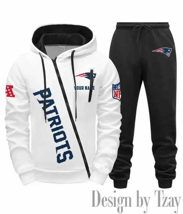 New England Patriots Men Fall&winter Daily Casual Sporty Jogging Suit Urban Fashion SPTMDCSJS022
