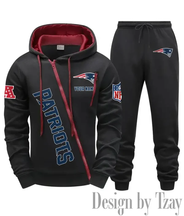 New England Patriots Men Fall&winter Daily Casual Sporty Jogging Suit Urban Fashion SPTMDCSJS022 - Image 3