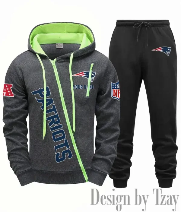 New England Patriots Men Fall&winter Daily Casual Sporty Jogging Suit Urban Fashion SPTMDCSJS022 - Image 5