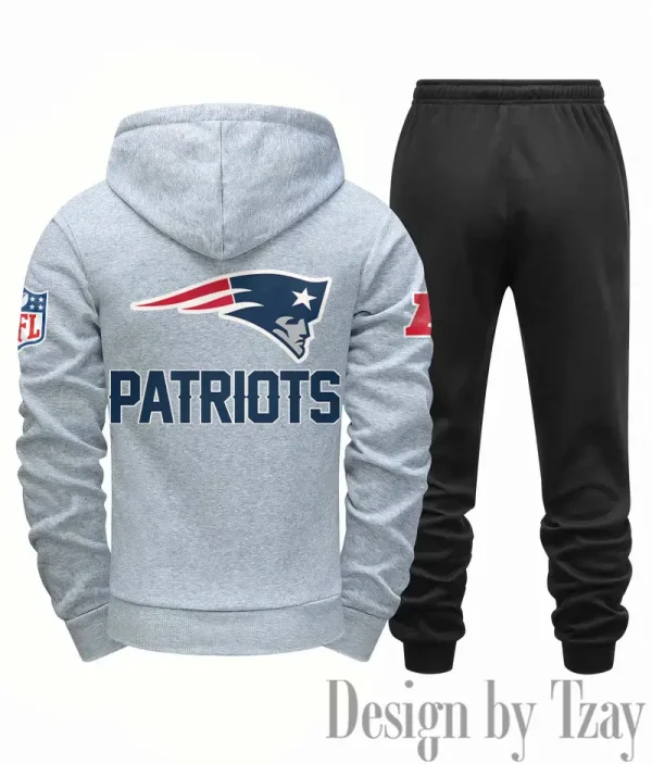 New England Patriots Men Fall&winter Daily Casual Sporty Jogging Suit Urban Fashion SPTMDCSJS022 - Image 8