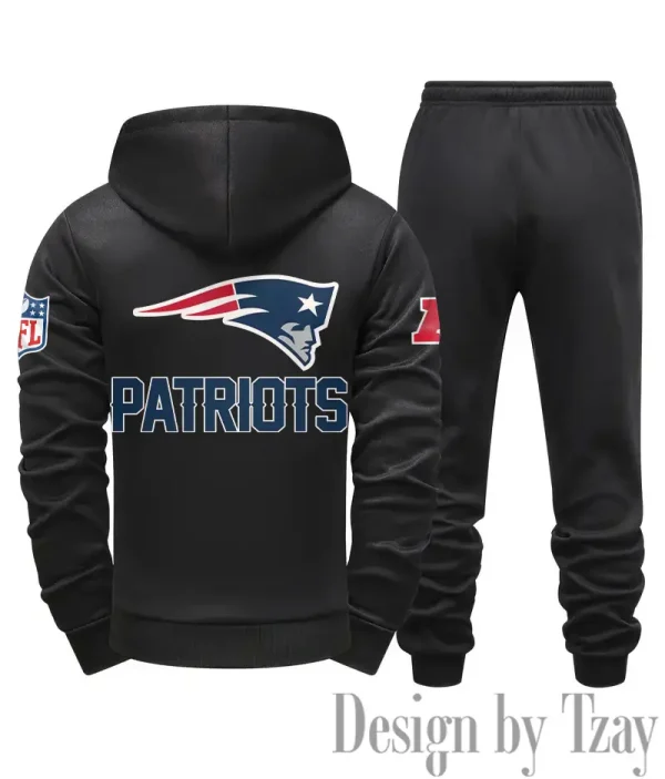 New England Patriots Men Fall&winter Daily Casual Sporty Jogging Suit Urban Fashion SPTMDCSJS022 - Image 4