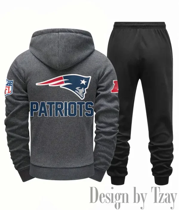 New England Patriots Men Fall&winter Daily Casual Sporty Jogging Suit Urban Fashion SPTMDCSJS022 - Image 6