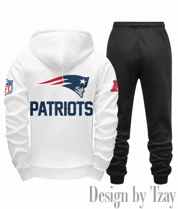 New England Patriots Men Fall&winter Daily Casual Sporty Jogging Suit Urban Fashion SPTMDCSJS022 - Image 2