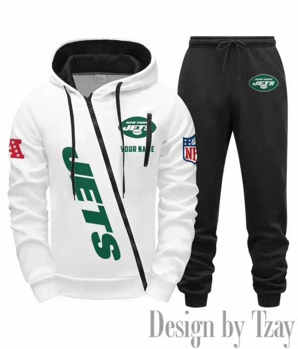 New York Jets Men Fall&winter Daily Casual Sporty Jogging Suit Urban Fashion SPTMDCSJS025 - Image 7