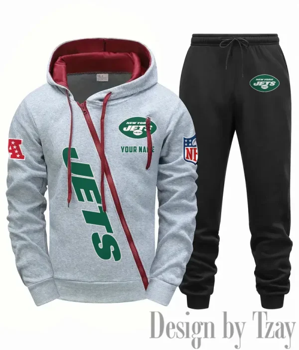 New York Jets Men Fall&winter Daily Casual Sporty Jogging Suit Urban Fashion SPTMDCSJS025 - Image 5