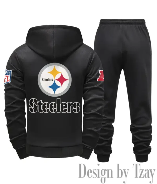 Pittsburgh Steelers Men Fall&winter Daily Casual Sporty Jogging Suit Urban Fashion SPTMDCSJS027 - Image 8
