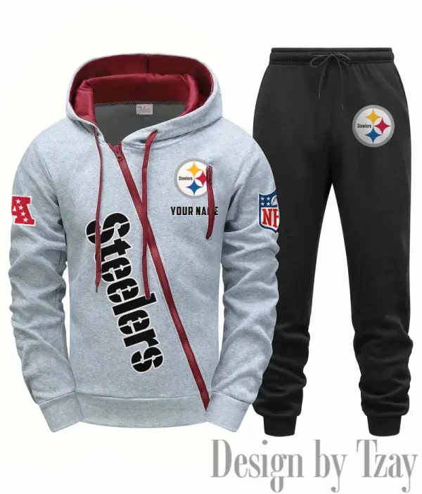 Pittsburgh Steelers Men Fall&winter Daily Casual Sporty Jogging Suit Urban Fashion SPTMDCSJS027