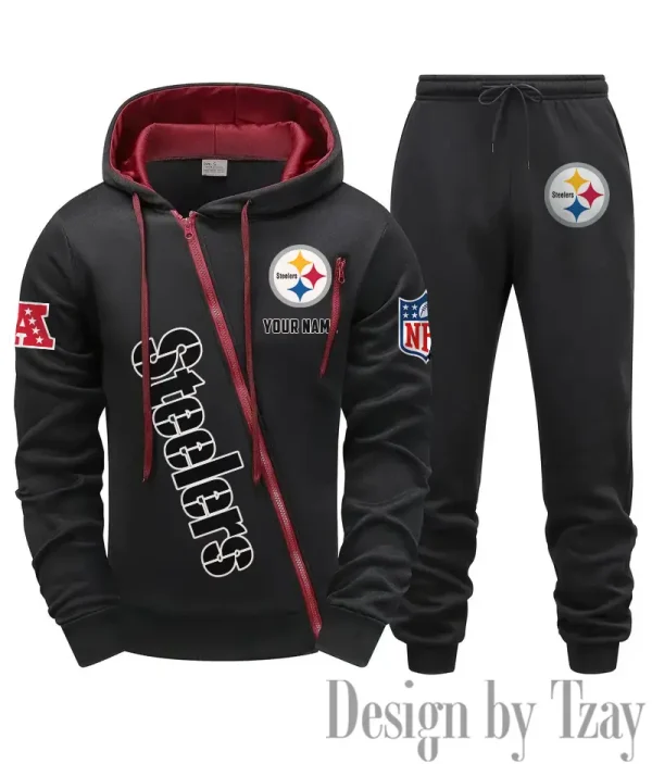 Pittsburgh Steelers Men Fall&winter Daily Casual Sporty Jogging Suit Urban Fashion SPTMDCSJS027 - Image 7