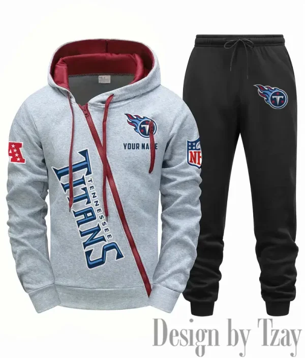 Tennessee Titans Men Fall&winter Daily Casual Sporty Jogging Suit Urban Fashion SPTMDCSJS031