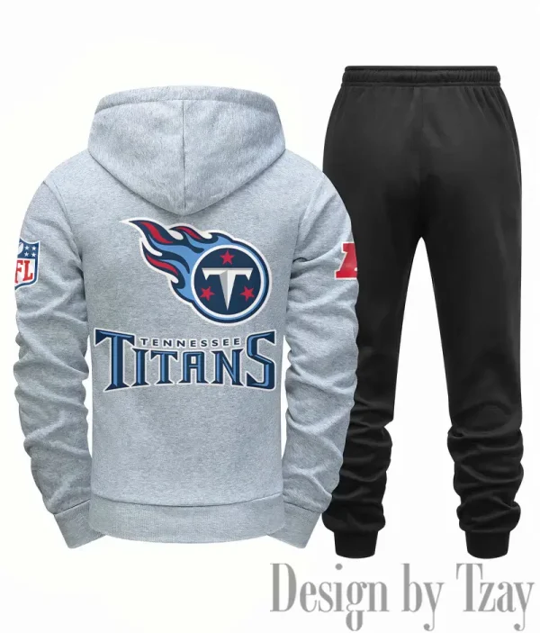 Tennessee Titans Men Fall&winter Daily Casual Sporty Jogging Suit Urban Fashion SPTMDCSJS031 - Image 2