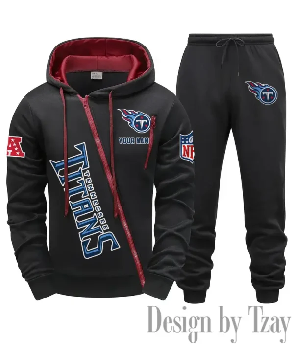 Tennessee Titans Men Fall&winter Daily Casual Sporty Jogging Suit Urban Fashion SPTMDCSJS031 - Image 5