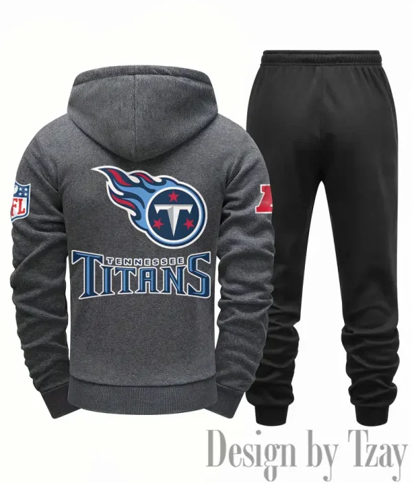 Tennessee Titans Men Fall&winter Daily Casual Sporty Jogging Suit Urban Fashion SPTMDCSJS031 - Image 4