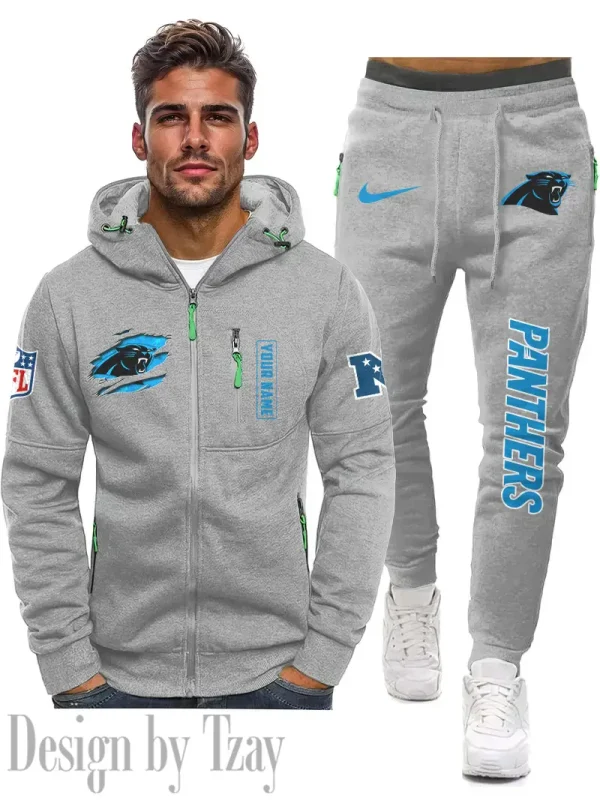 Carolina Panthers 2D Zipper Hoodie And Jogger Spring Autumn Fashion 2025 SPTM2DZHAJ257