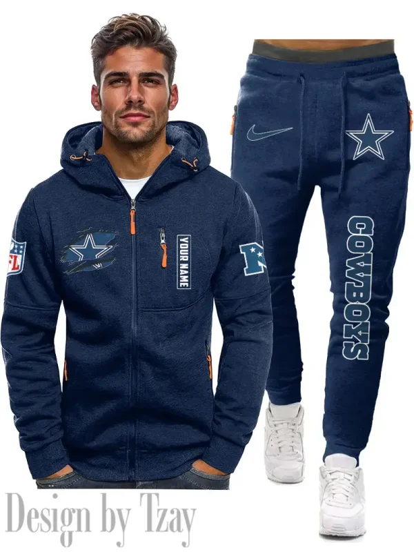 Dallas Cowboys 2D Zipper Hoodie And Jogger Spring Autumn Fashion 2025 SPTM2DZHAJ261