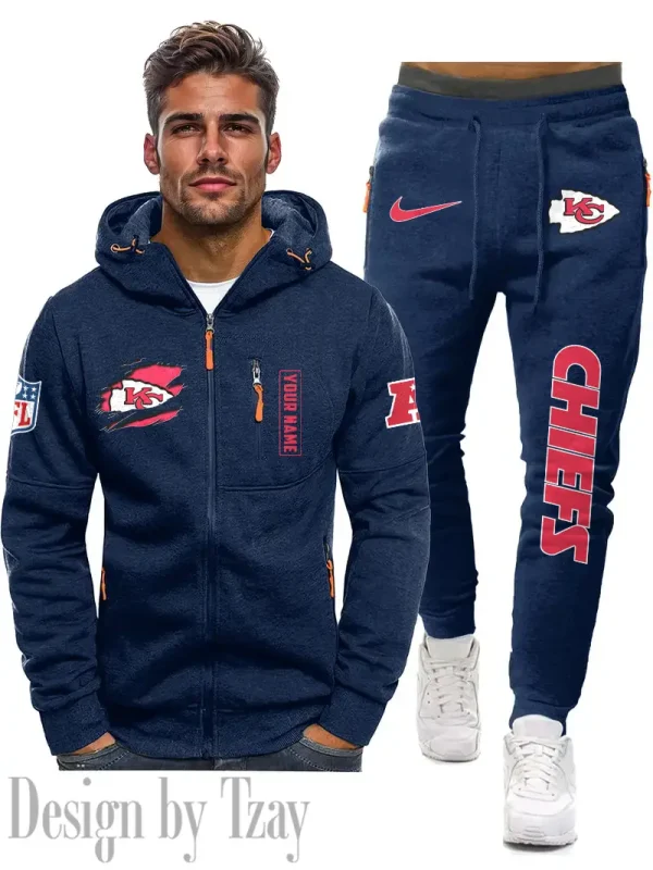 Kansas City Chiefs 2D Zipper Hoodie And Jogger Spring Autumn Fashion 2025 SPTM2DZHAJ268 - Image 4