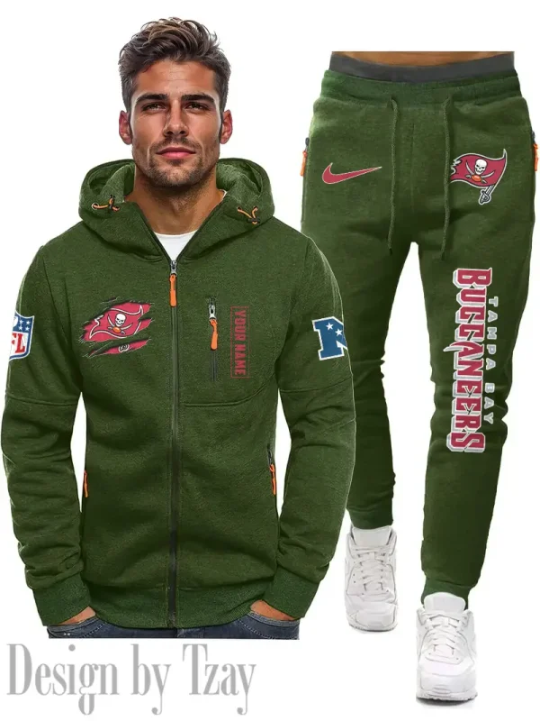 Tampa Bay Buccaneers 2D Zipper Hoodie And Jogger Spring Autumn Fashion 2025 SPTM2DZHAJ282 - Image 4