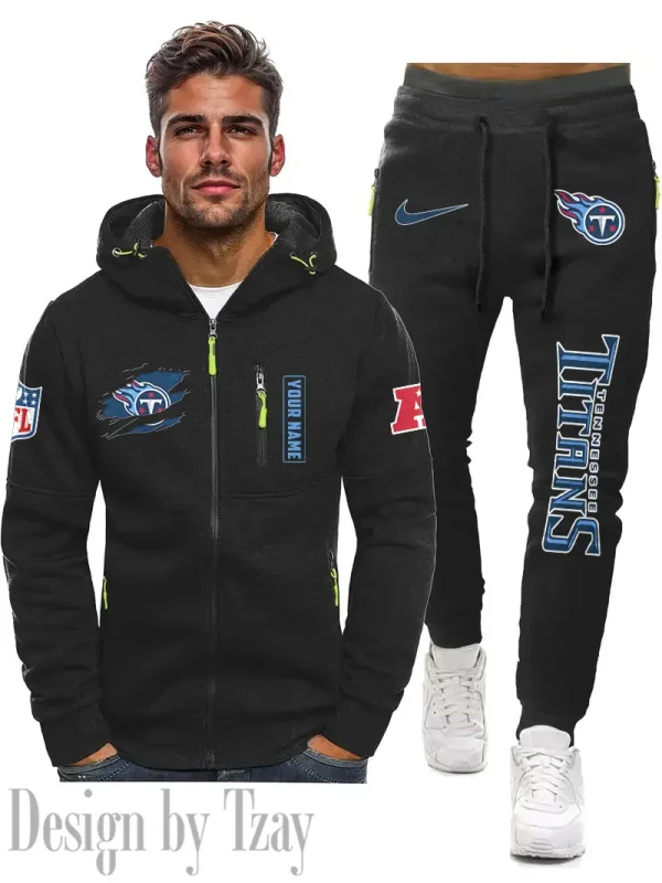 Tennessee Titans 2D Zipper Hoodie And Jogger Spring Autumn Fashion 2025 SPTM2DZHAJ283 - Image 3