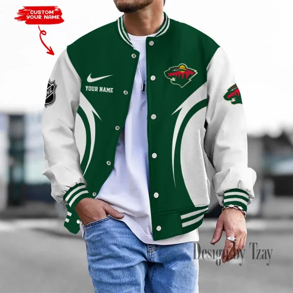 Minnesota Wild NHL Unisex Exclusive Styles Varsity Jacket SPTBBJACKET462