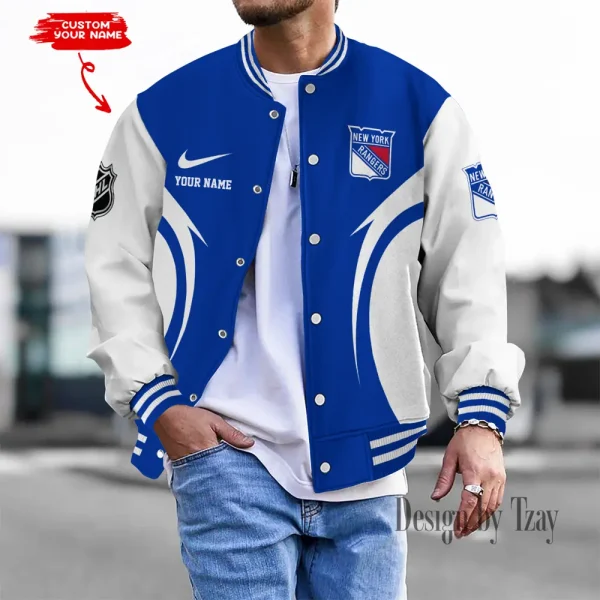 New York Rangers NHL Unisex Exclusive Styles Varsity Jacket SPTBBJACKET467