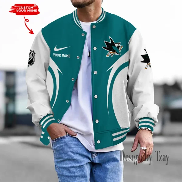 San Jose Sharks NHL Unisex Exclusive Styles Varsity Jacket SPTBBJACKET471