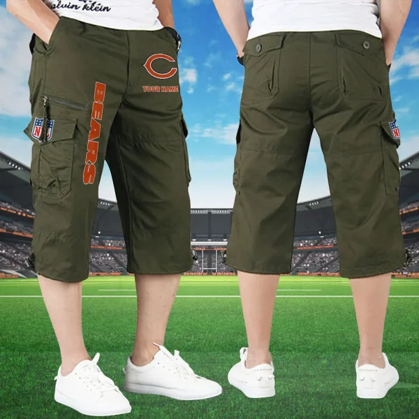 Chicago Bears Football Team US Men Knee Length Shorts SPTMKLS002 - Image 2