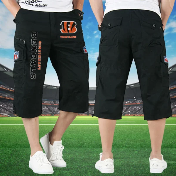 Cincinnati Bengals Football Team US Men Knee Length Shorts SPTMKLS003 - Image 2