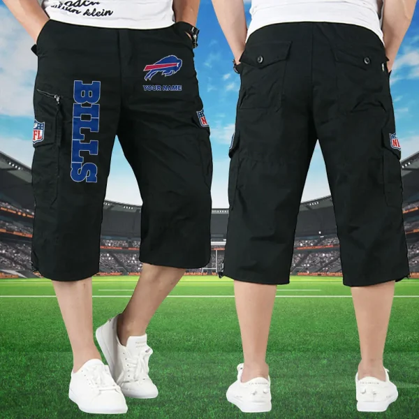 Buffalo Bills Football Team US Men Knee Length Shorts SPTMKLS004 - Image 4