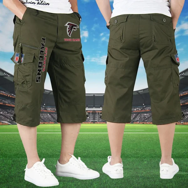 Atlanta Falcons Football Team US Men Knee Length Shorts SPTMKLS012 - Image 2