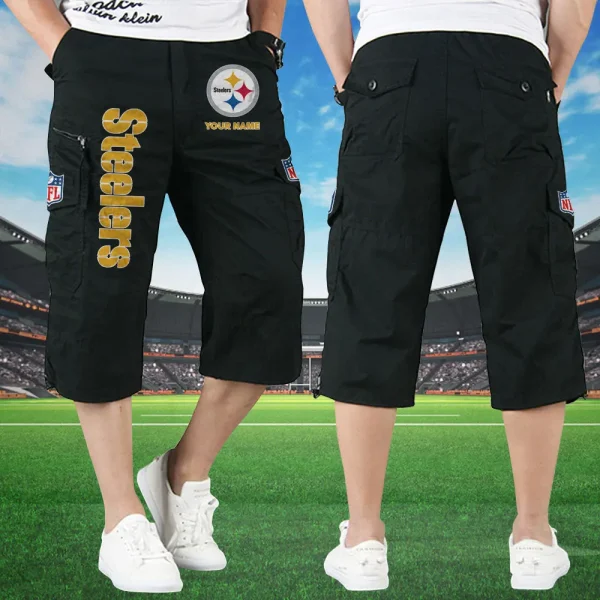 Pittsburgh Steelers Football Team US Men Knee Length Shorts SPTMKLS021 - Image 3