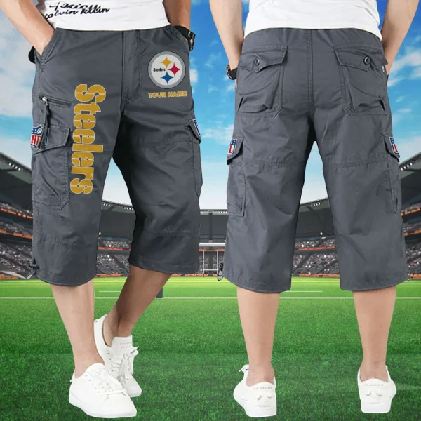 Pittsburgh Steelers Football Team US Men Knee Length Shorts SPTMKLS021 - Image 4