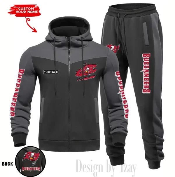 Tampa Bay Buccaneers Men's Tracksuit Hooded Zipper Fashion Casual Sports SPTMTHZFCS062 - Image 4