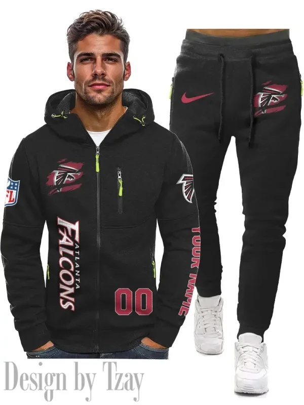 Atlanta Falcons 2D Zipper Hoodie And Jogger Spring Autumn Fashion 2025 SPTM2DZHAJ286 - Image 3
