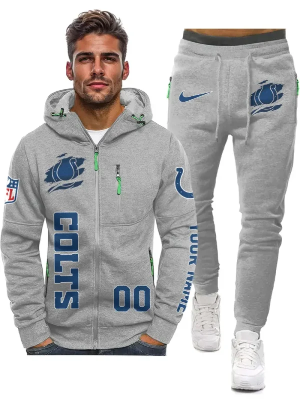 Indianapolis Colts 2D Zipper Hoodie And Jogger Spring Autumn Fashion 2025 SPTM2DZHAJ298 - Image 3