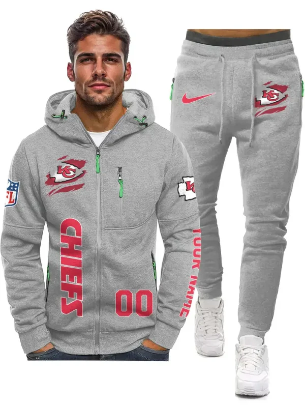 Kansas City Chiefs 2D Zipper Hoodie And Jogger Spring Autumn Fashion 2025 SPTM2DZHAJ300 - Image 4